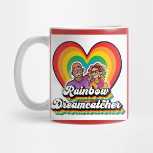 Rainbow Dreamcatcher Heart Logo Mug